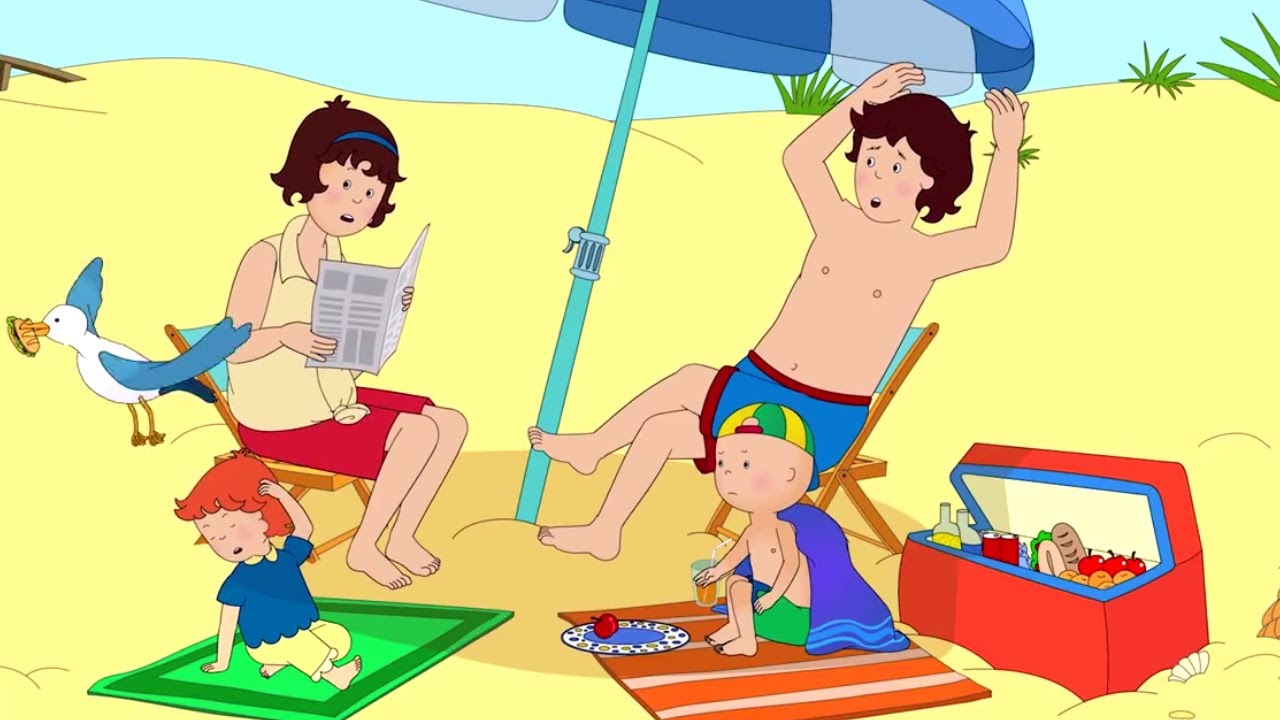Caillou T&uuml;rk&ccedil;e HD - Deniz kenarında eğlence | kayu cizgi filmi | YENI
