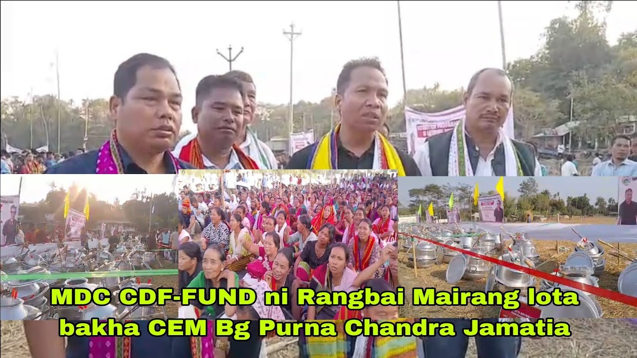 Lukuno Mairang kasla karai bakha MDC CDF-FUND ni Rangbai C Bg Purna Chandra Jamatia
