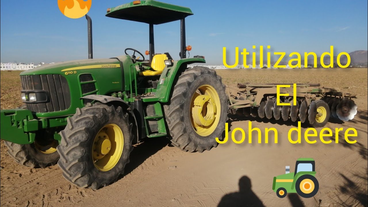 John deere 6110 D 🦌🚜con RASTRA DE TIRO.