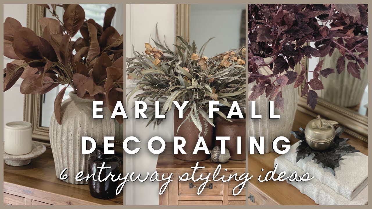 Early Fall Decorating | 6 entryway styling ideas