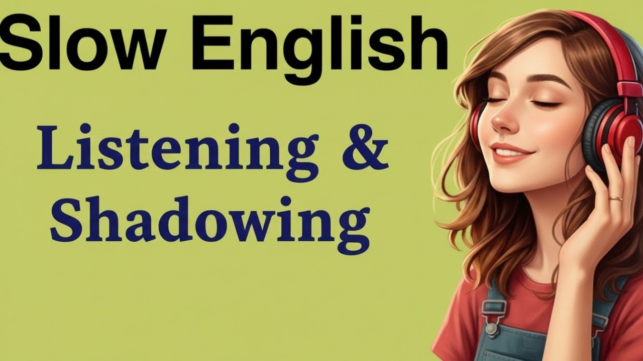 Slow Listening & Shadowing for Beginners (A1- A2) | Motivation to Learn English | English Podcast