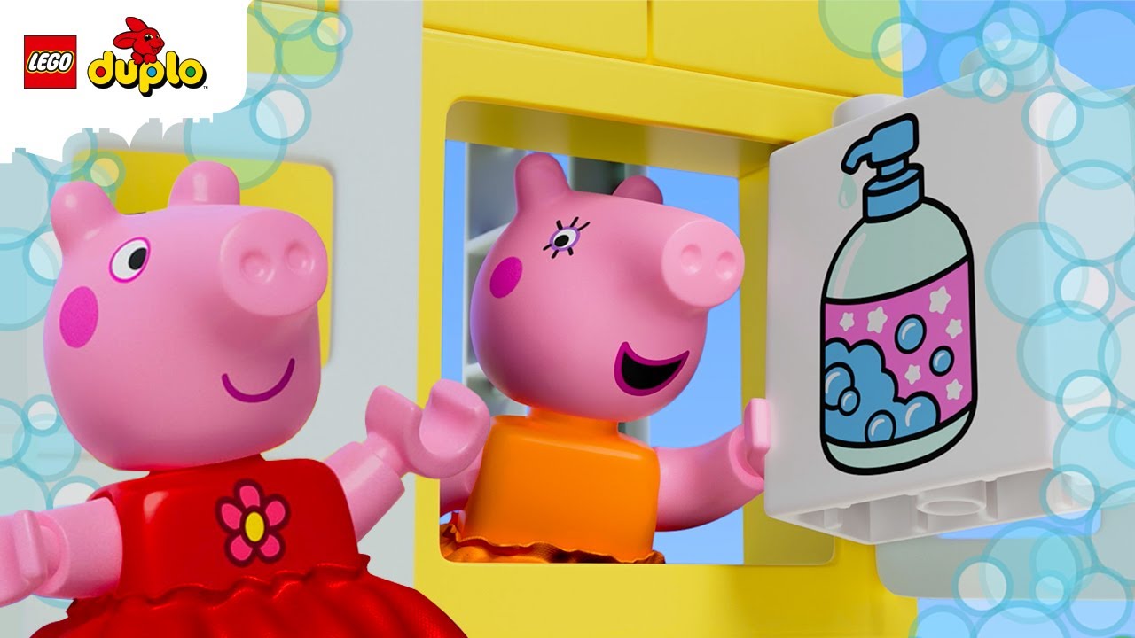 LEGO DUPLO Peppa Pig Filastrocche | Canzone delle Pulizie | Canzoni per Bambini |