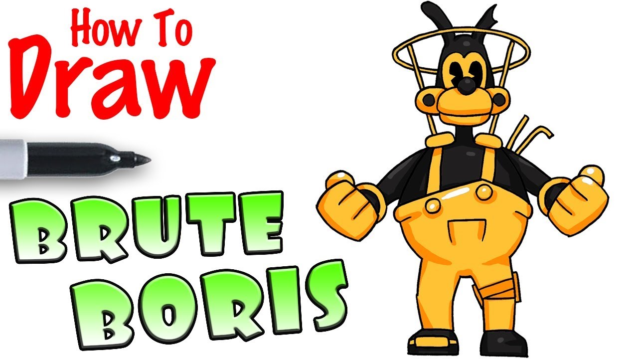 How to Draw Brute Boris | Bendy