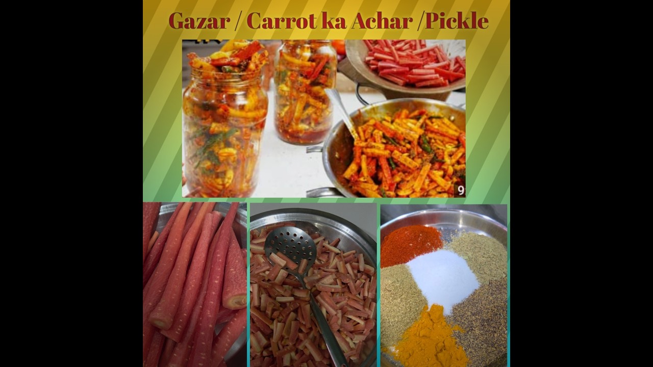 Gazar ka Achar/ Carrot Pickle - Recipe #chef #food #dailyvlog #youtube #india #home #recipe #cooking