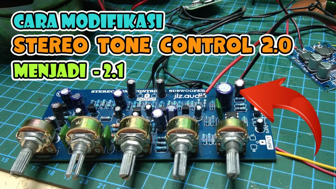 Cara Memisahkan Output Subwoofer Pada Stereo Tone Control 2.0 menjadi 2.1