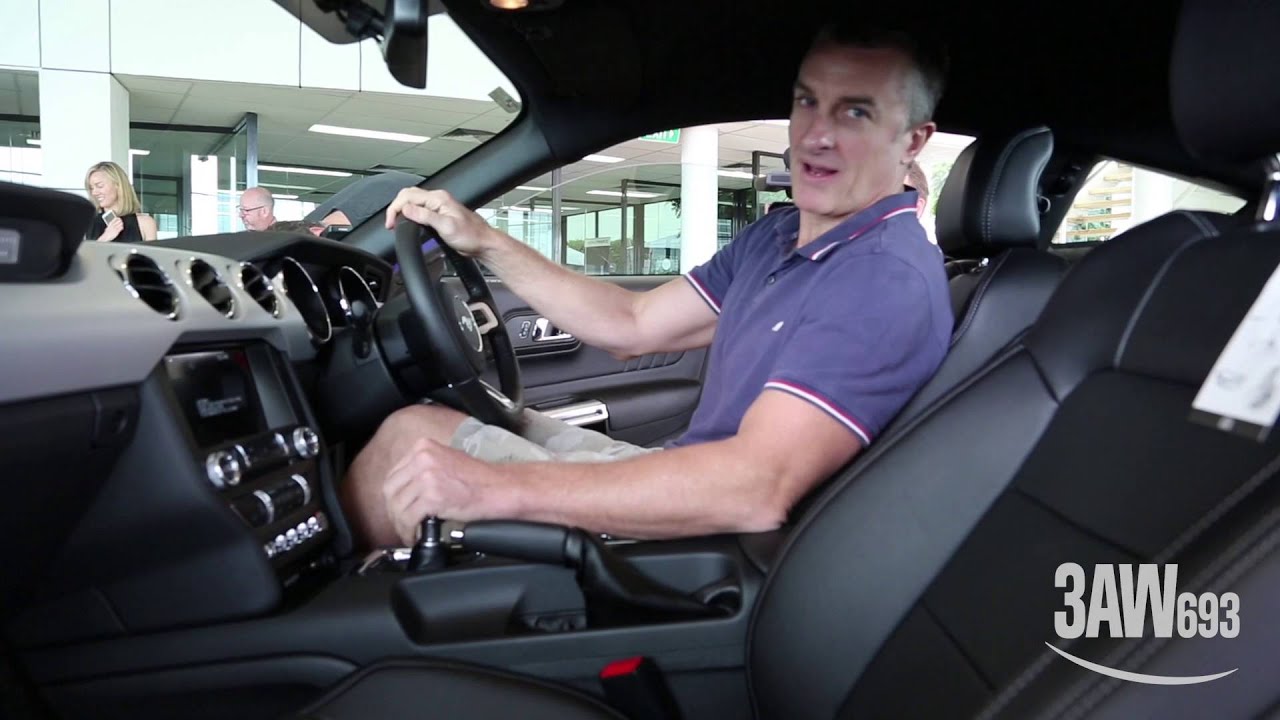 3AW Drive host Tom Elliott drives his Mustang for the first time