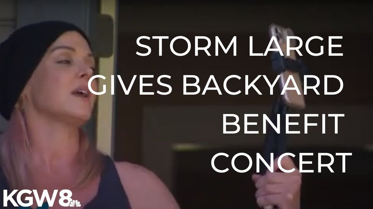 Storm Large holds backyard concert to benefit local performers