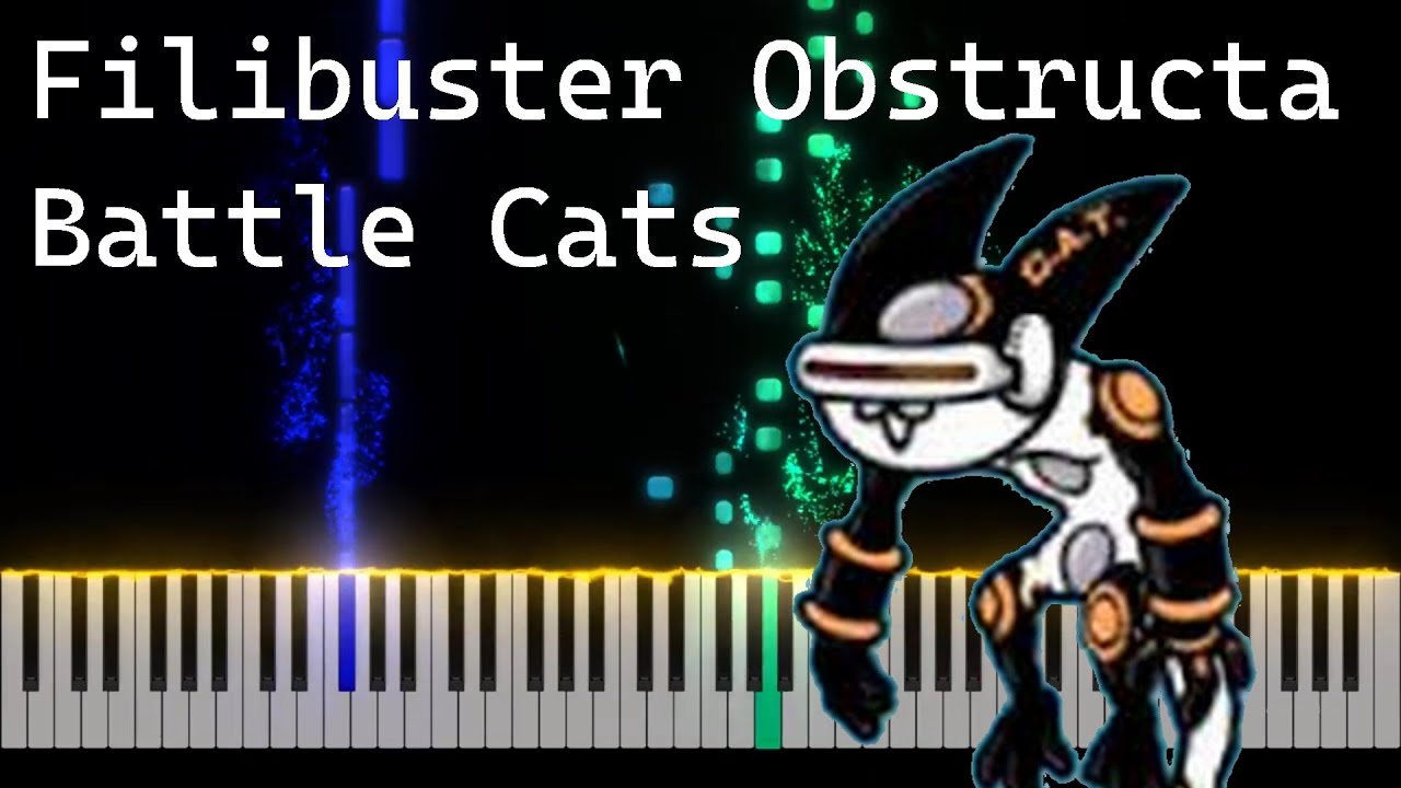 Filibuster Obstructa Theme (Battle Cats) - Piano Tutorial [Nivek.Piano]