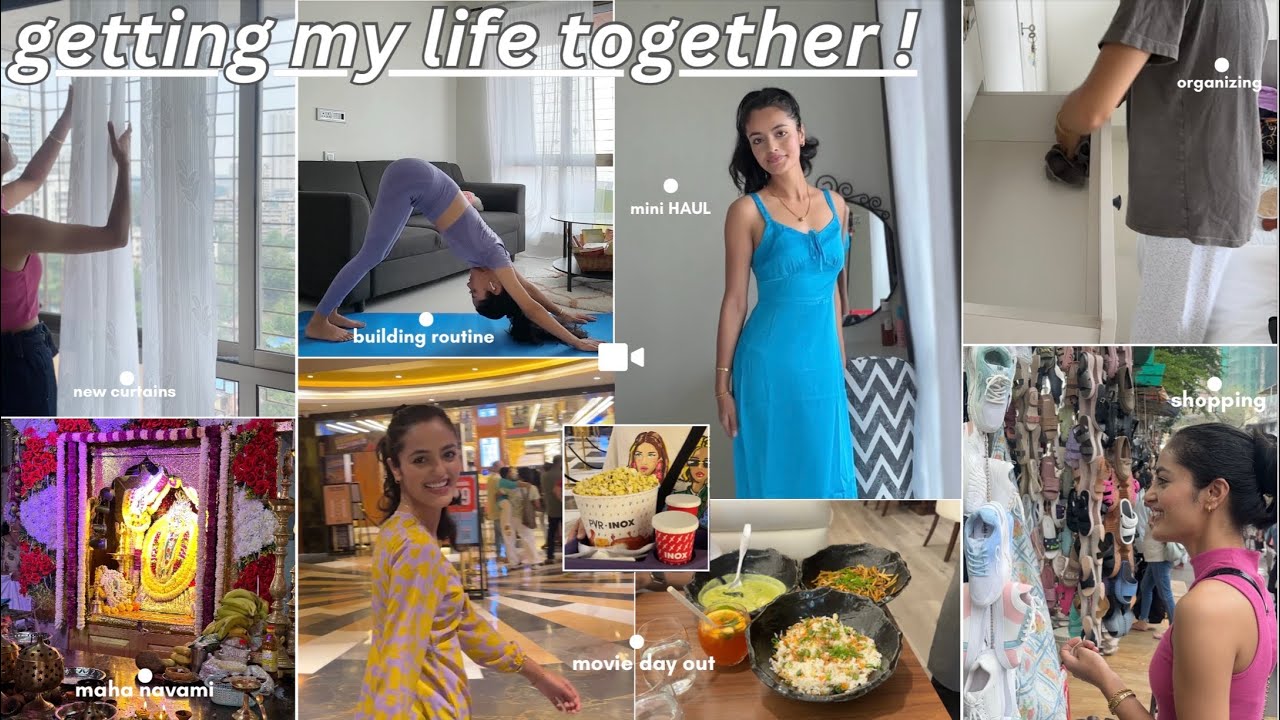 GETTING MY LIFE TOGETHER🦋: productive days, building routine, shopping, mini HAUL, movie day & more!