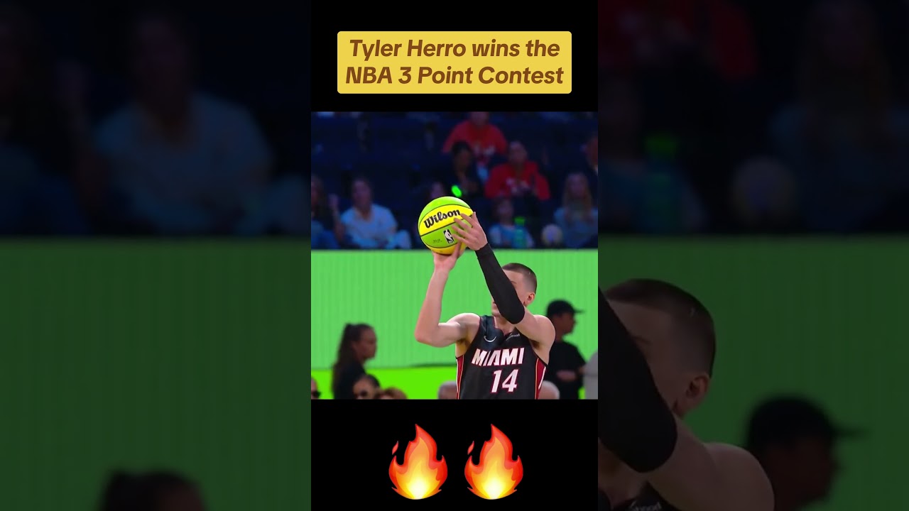 Tyler Herro win the NBA 3 Point Contest 