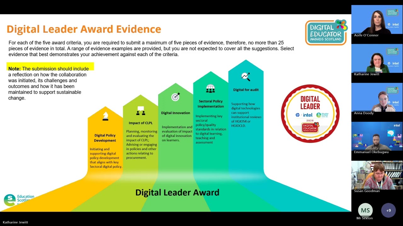 Digital Educator Awards Scotland Summer Programme - An Introduction for Local Authorities