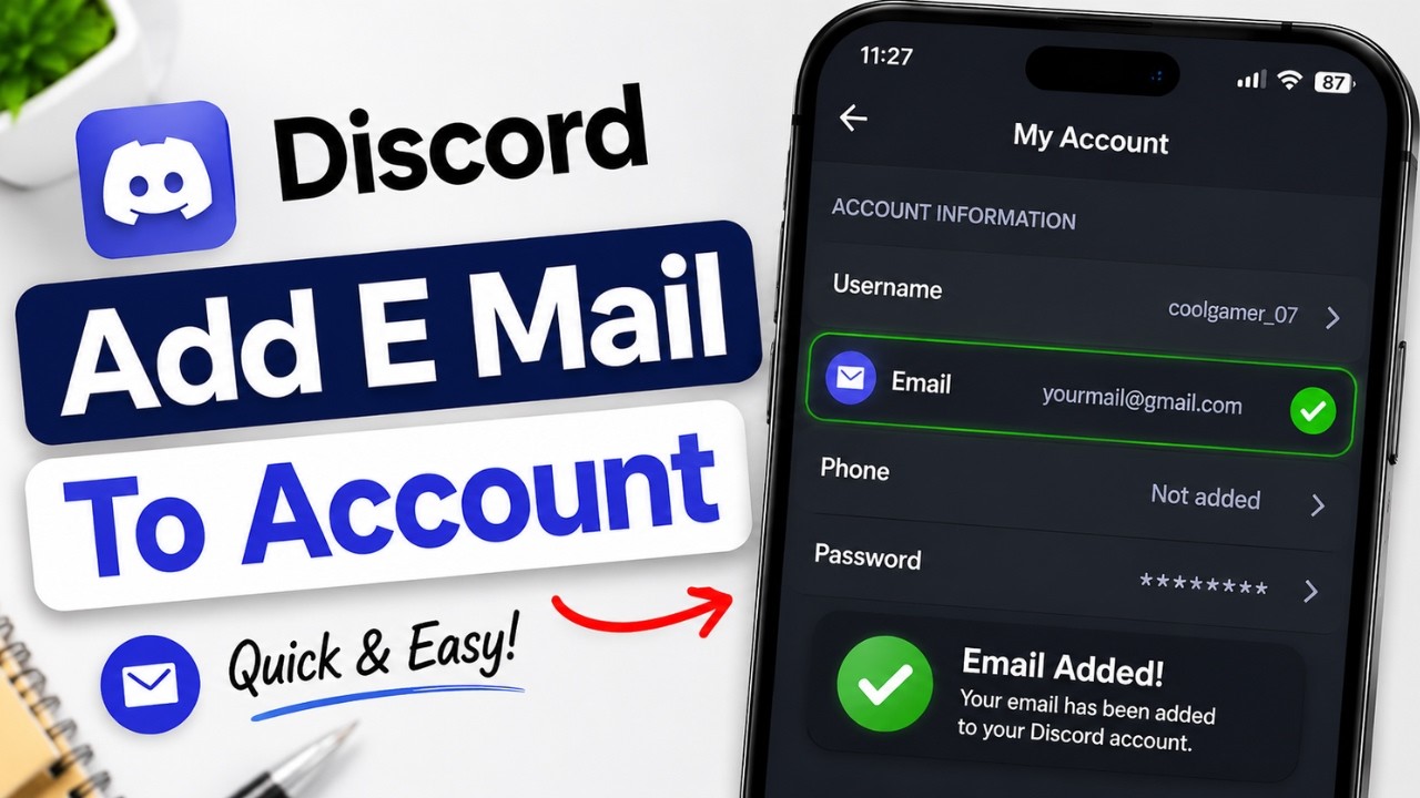 Как добавить электронную почту в аккаунт Discord в 2026 году | Как подтвердить почту в Discord