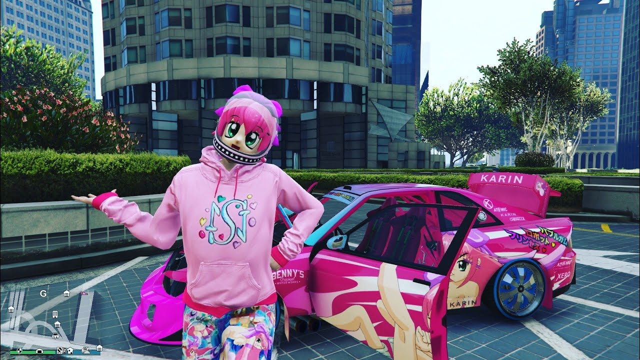 Anime Style Characters Outfit ( princess robot bubblegum ) - Grand Theft Auto 5 Online