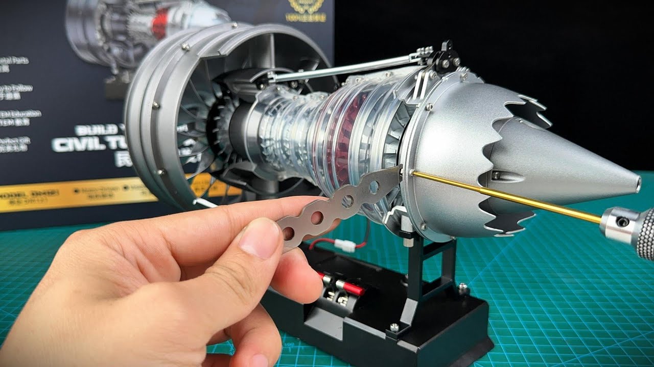 Assembling a Working Mini Turbofan Model from Scratch!  VORTRIXE