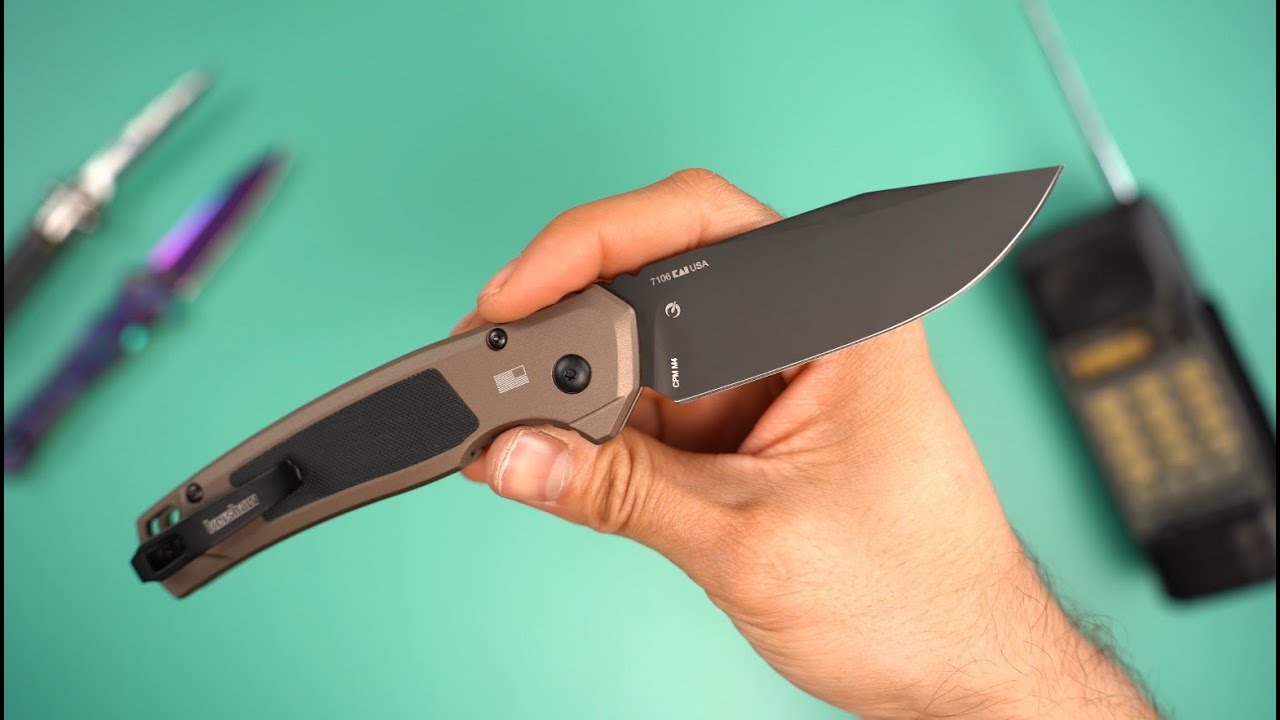 Нож Kershaw Launch 21 black PVD сталь CPM-M4 рукоять Flat Dark Earth Aluminum/G10 (7106)
