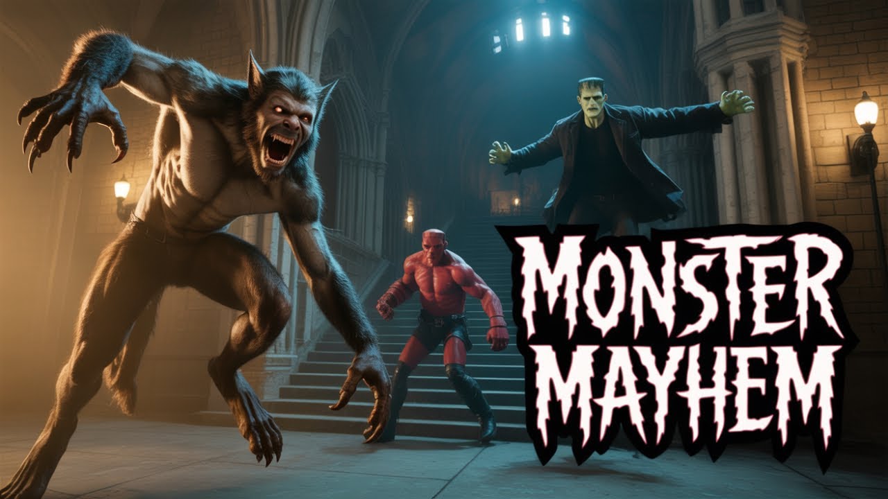 Three Legendary Monsters Collide | Hellboy Frankenstein Werewolf War