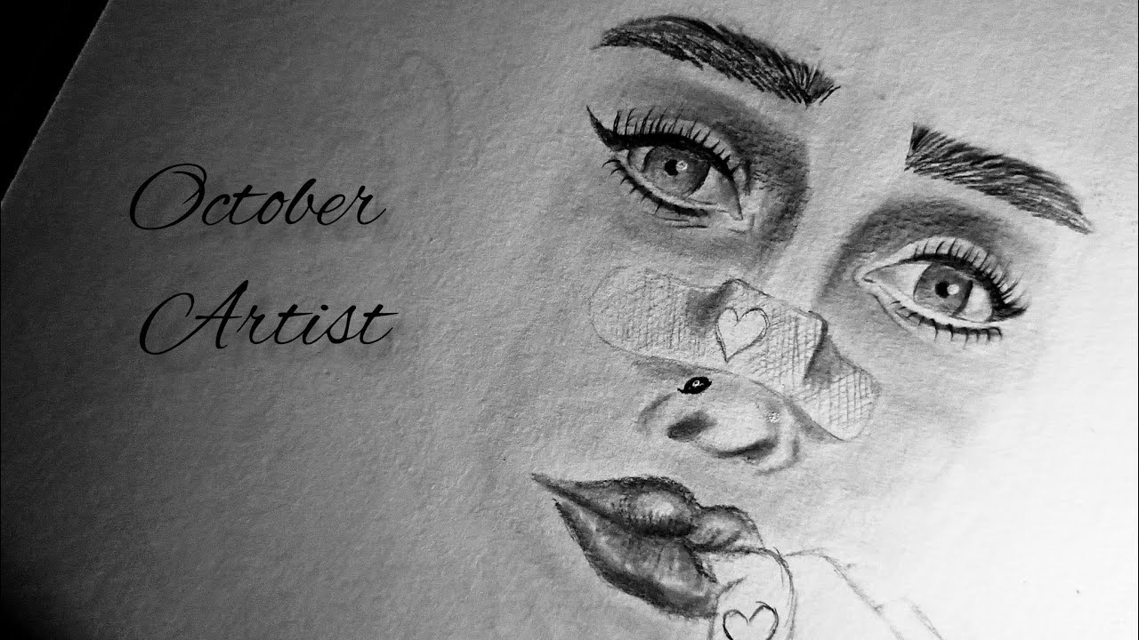 طريقة مذهلة لرسم تفاصيل الوجه بالقلم الرصاص | Realistic Pencil Art