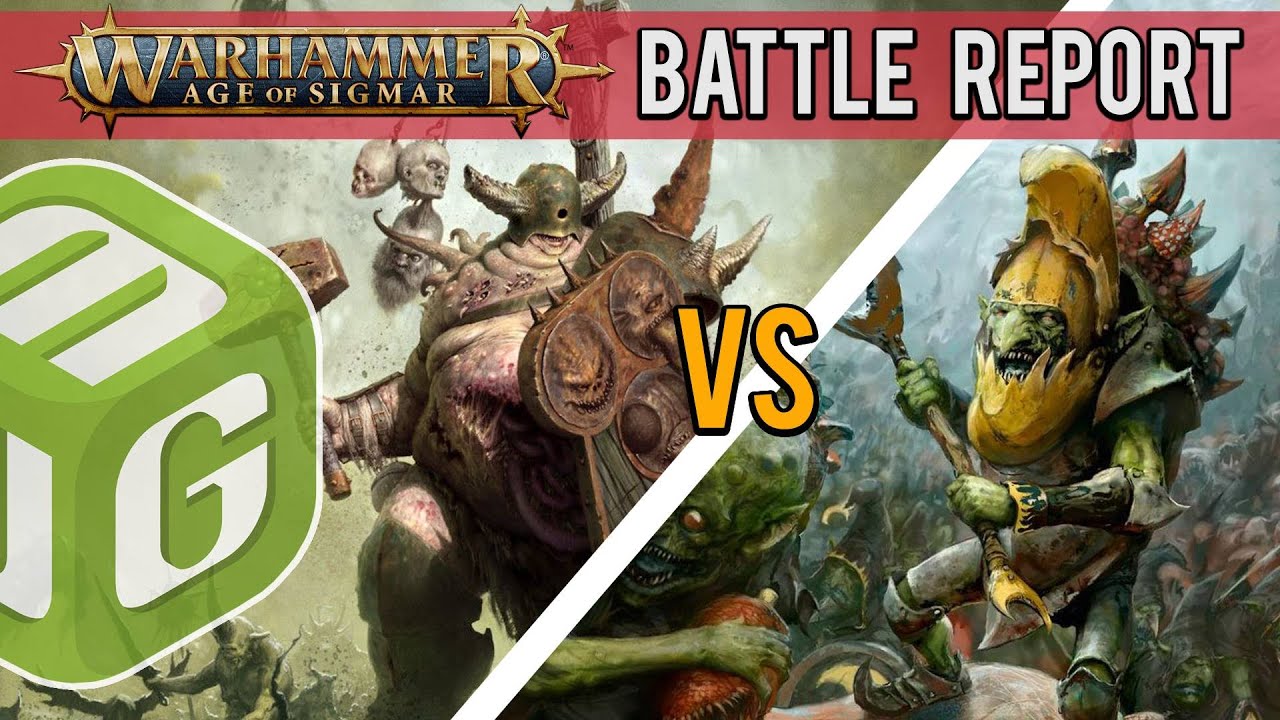 Gloomspite Gitz vs Maggotkin of Nurgle Age of Sigmar Battle Report Ep 71