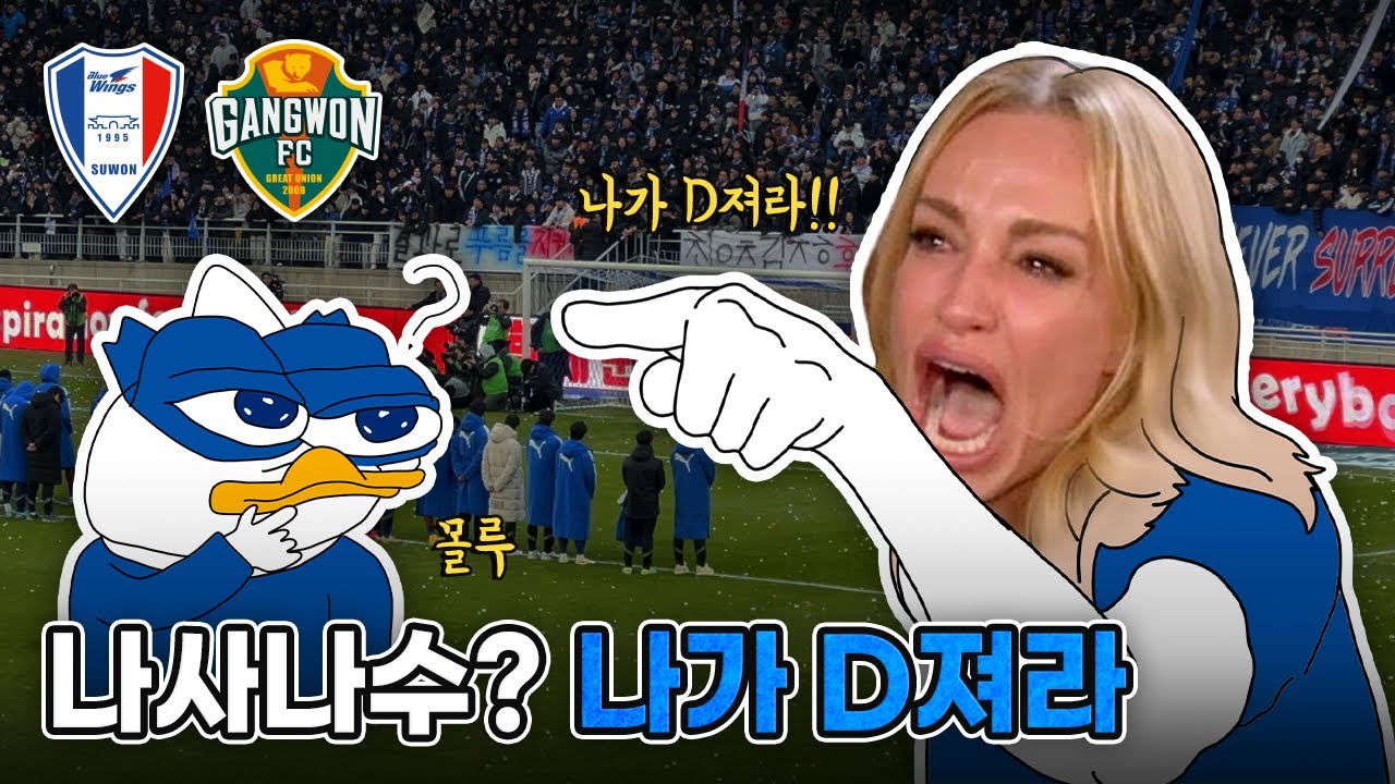 수원 강등의 날, 수원팬들의 울분의 나가 D져라 / 수원삼성 vs 강원FC