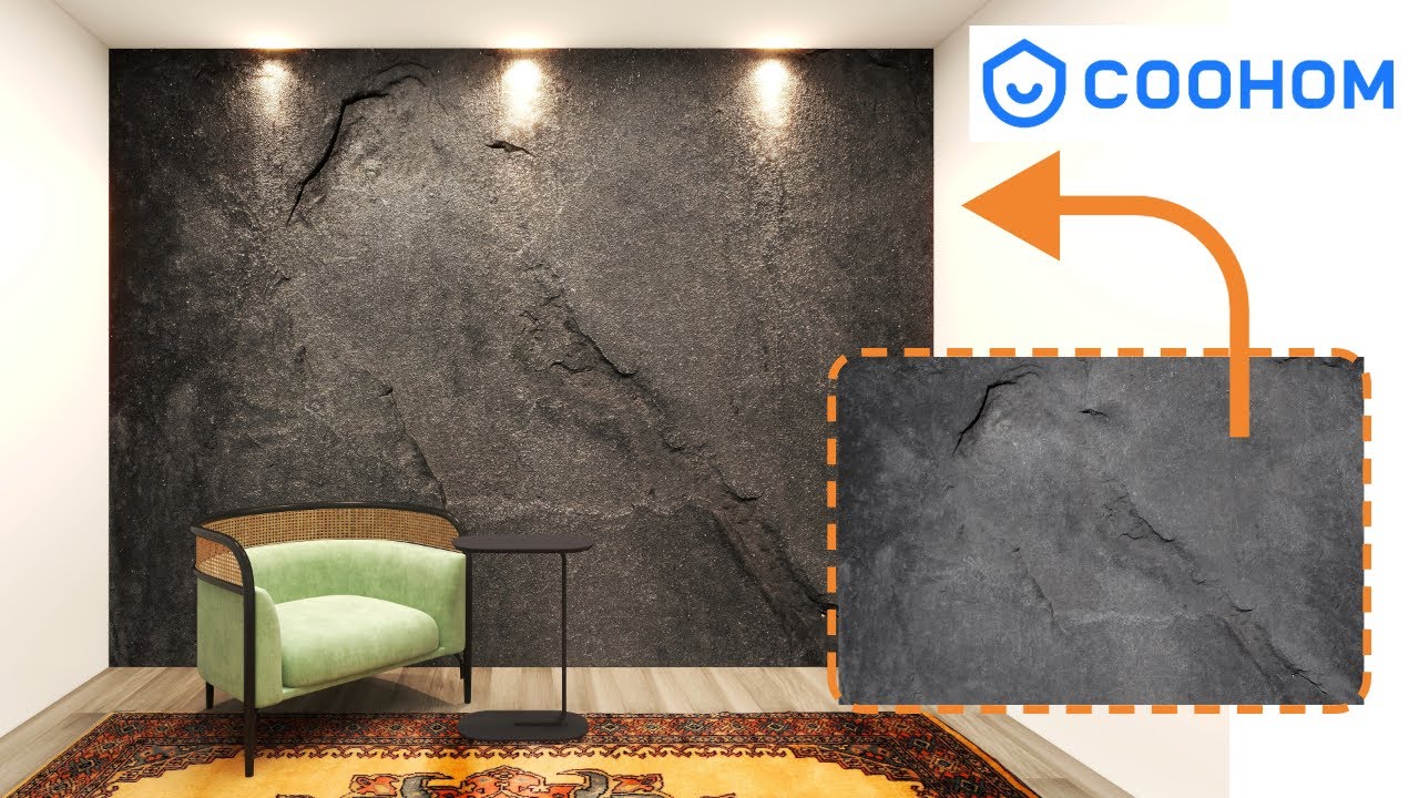 Make a 3D Texture from an image in Coohom | Bump and Displacement | Coohom Tutorial
