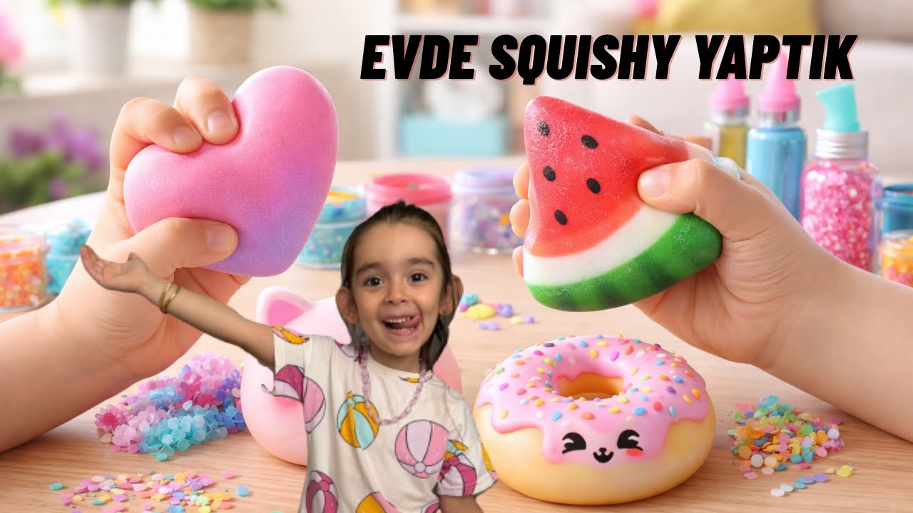 El Yapımı Squishy Nasıl Yapılır? | Evde Eğlenceli Oyun