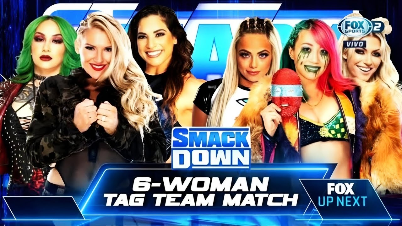 Shotzi, Lacey Evans & Raquel Vs Alexa Bliss, Liv Morgan & Asuka - WWE SmackDown Español: 01/07/2022