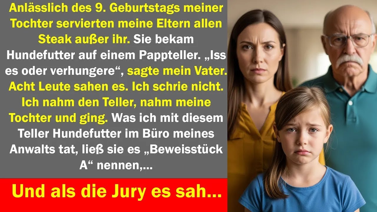 mädchen bekommt hundefutter am geburtstag doch was der elternteil dann tut, schockt alle