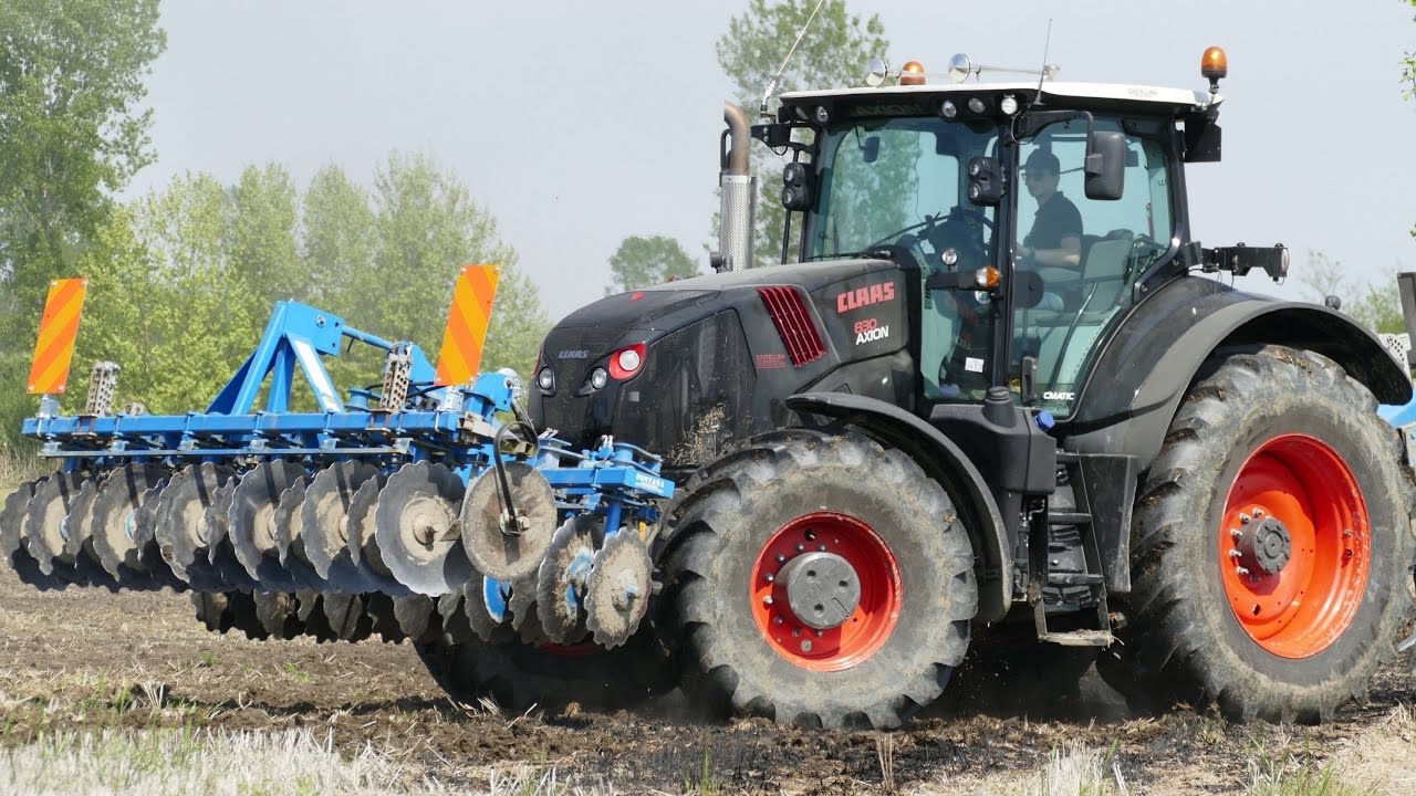 *NEW* Claas Axion 830 Dark Emotion | Erpice + Ripuntatore Fontana