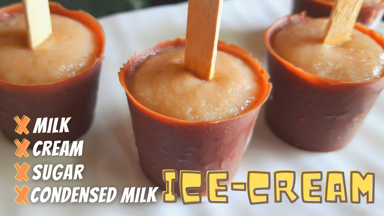 Healthy Ice Cream Recipe | No Milk No Sugar No Cream No Condensed Milk Ice cream | Easy Ice Cream