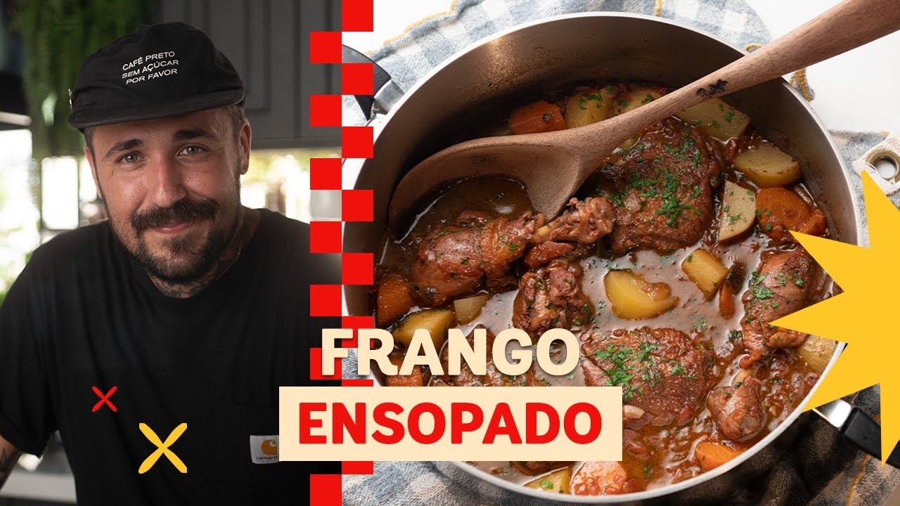 Frango ensopado delicioso e fácil de fazer | Léo Abreu