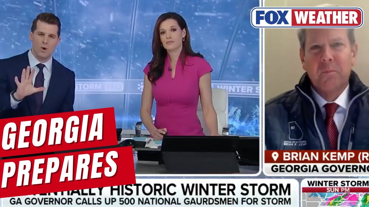 Georgia Governor Brian Kemp Discusses Massive Winter Storm Preps