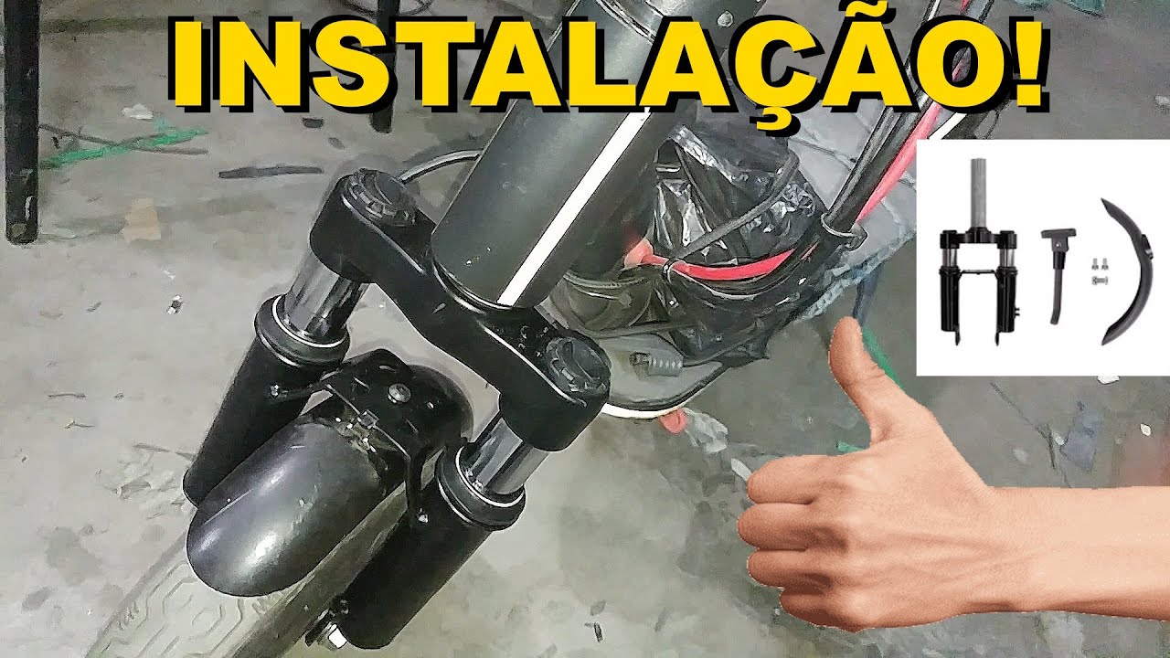 UNBOXING Amortecedor dianteiro patinete elétrico suspensão absorção choque tubo scooter ALIEXPRESS