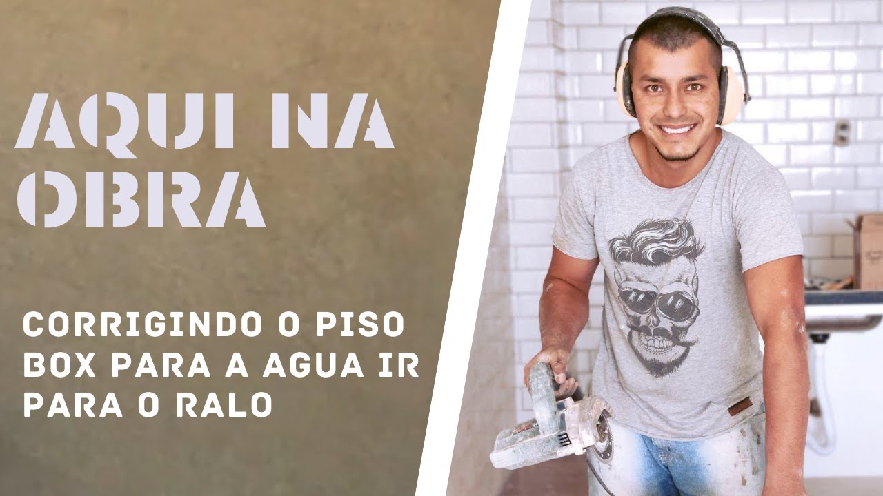 Como corrigir o piso do box para a água ir para o ralo! | AQUI NA OBRA