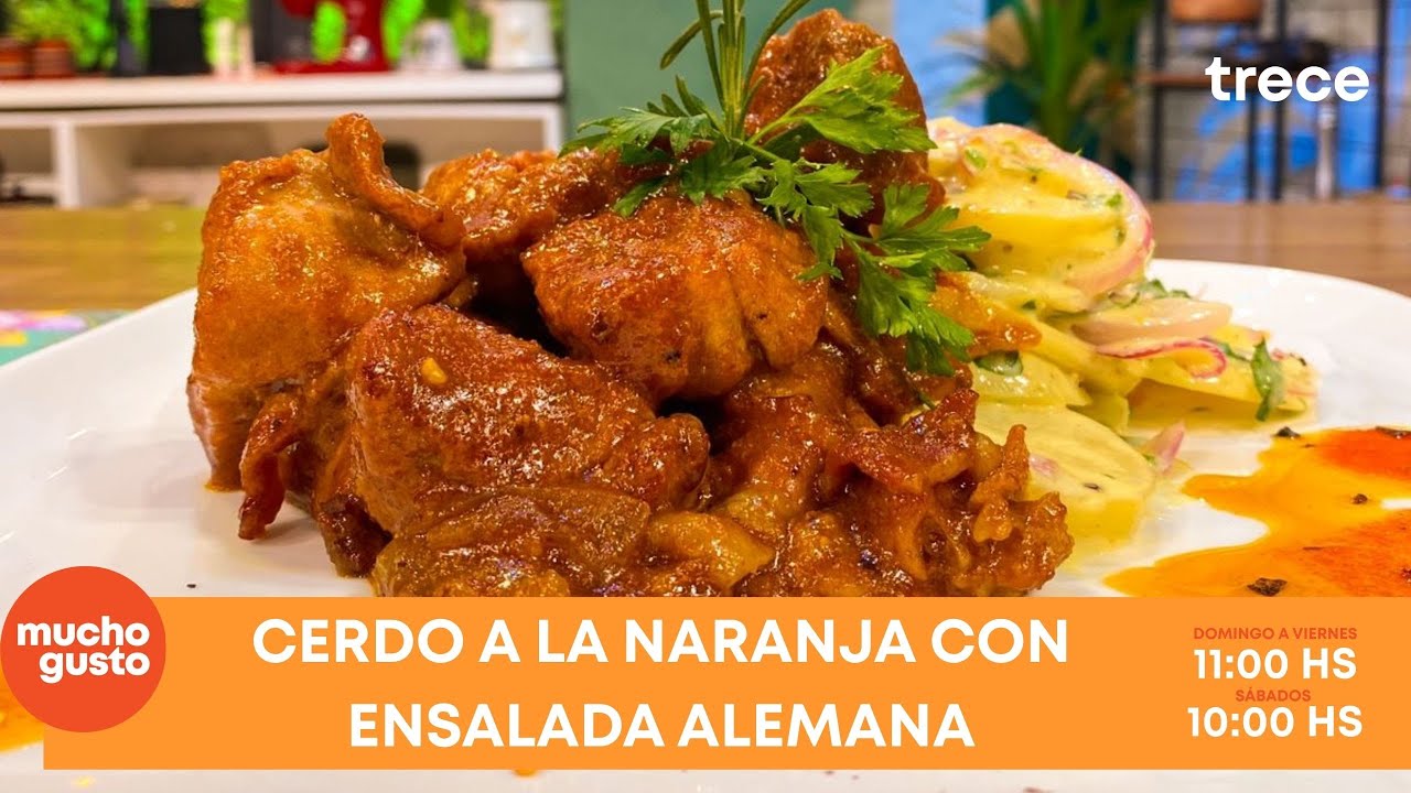 Cerdo a la naranja con ensalada alemana | 09-11-25 | Mucho Gusto