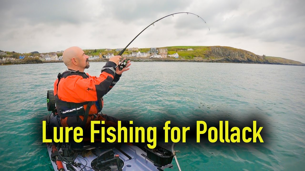 Lure Fishing for Pollack at Portpatrick - South West Scotland - Kayak Sea Fishing UK