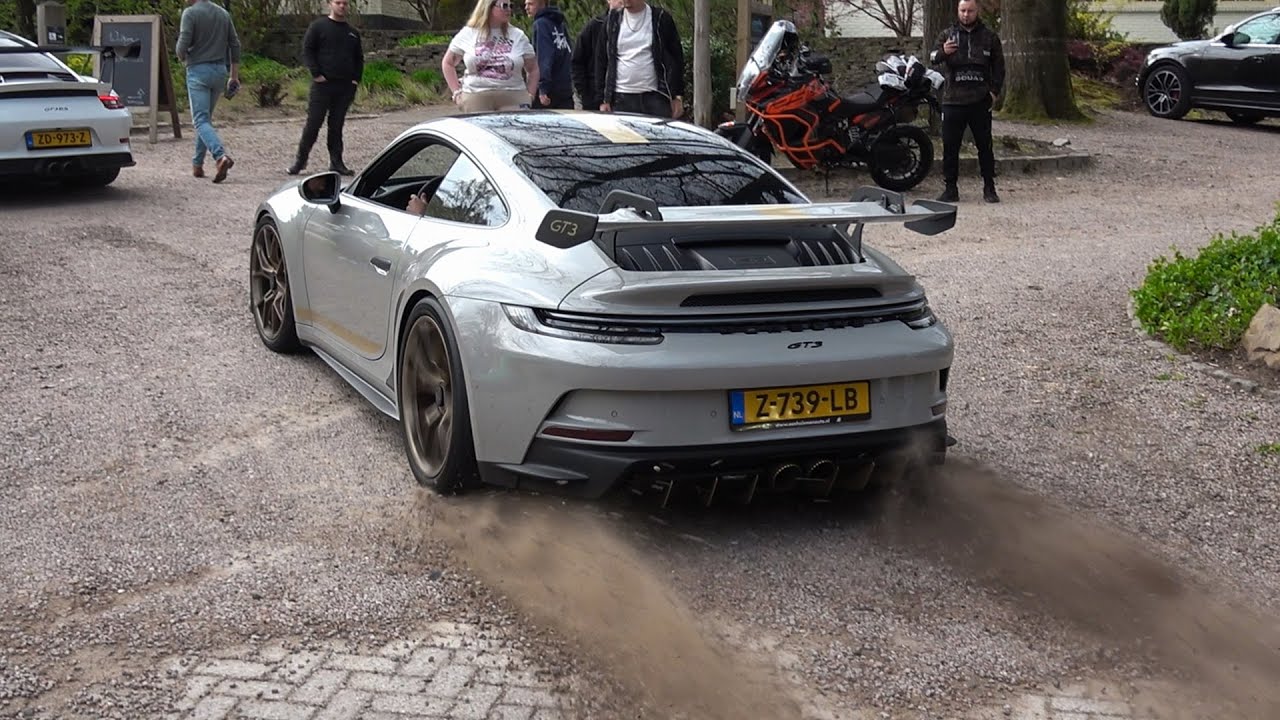 Porsche GT3 DAMAGING Ferrari at Carmeet!