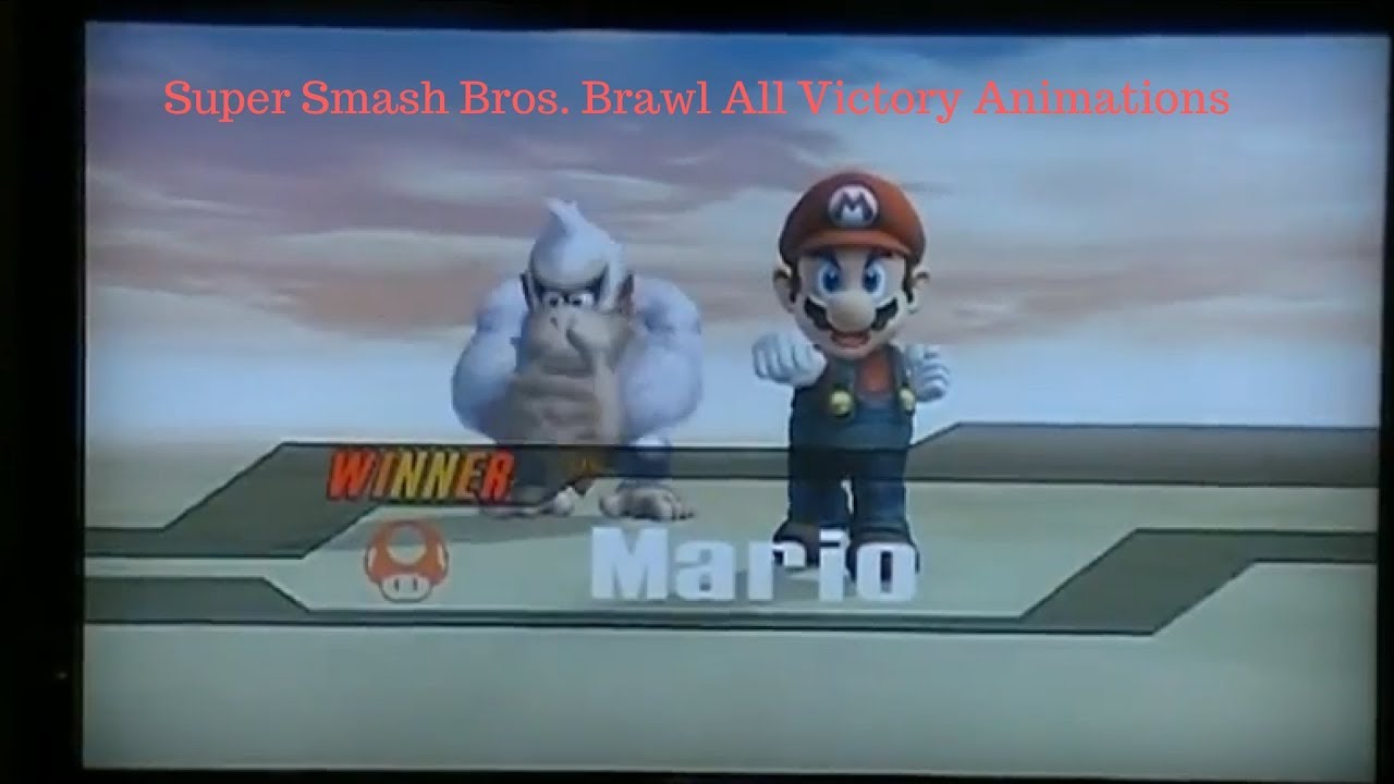 Super Smash Bros. Brawl All Victory Animations