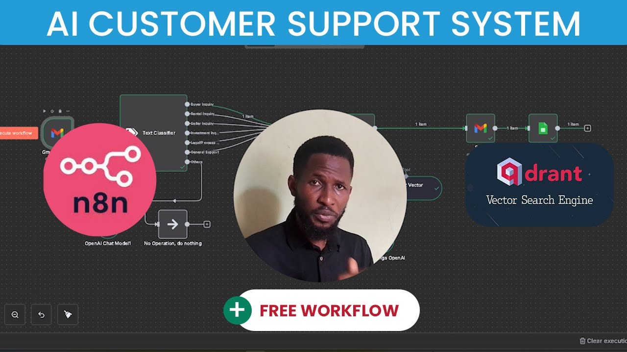 Build an AI-Powered Customer Support System with n8n + OpenAI + Qdrant (RAG Chatbot Tutorial)