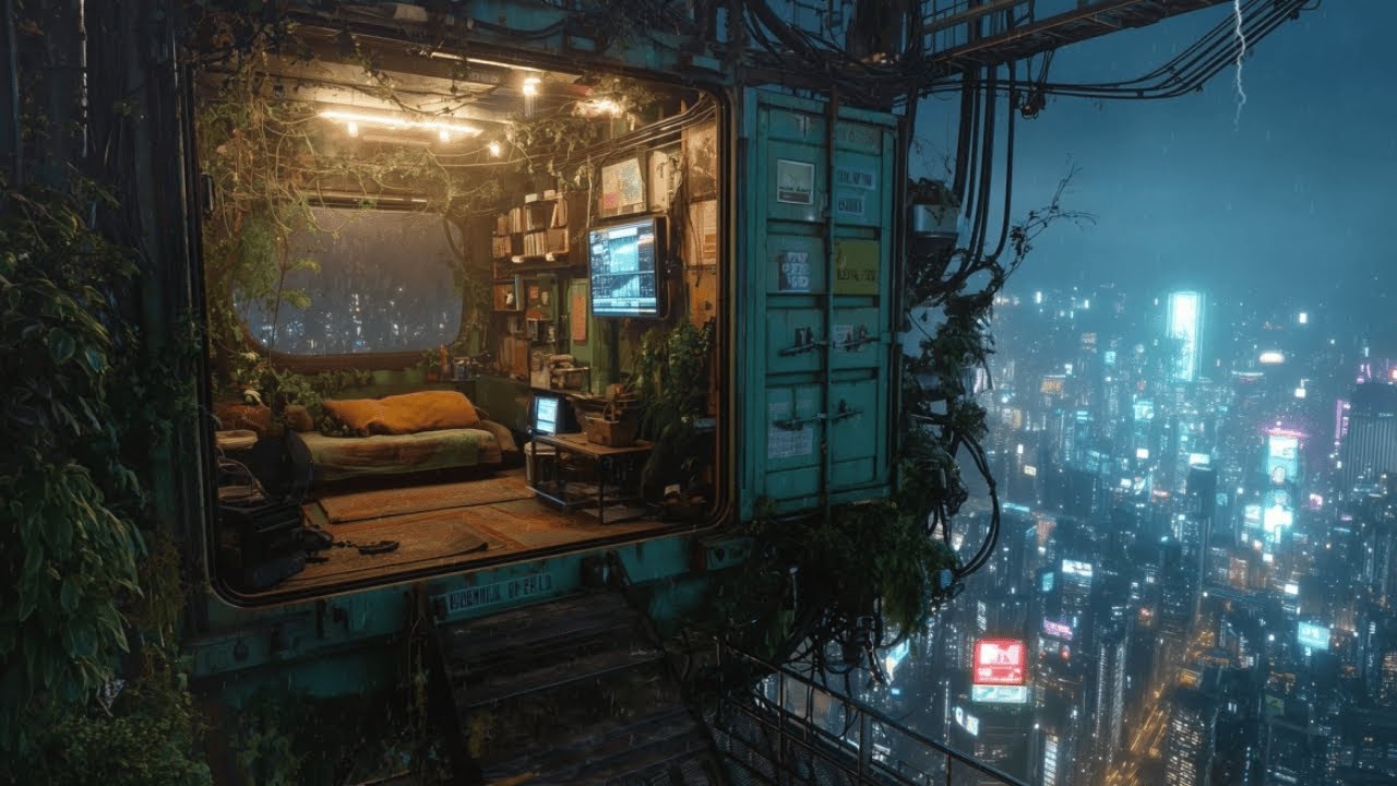 ☔ Rainy Neon Streets: Japanese Lofi Mix for Deep Focus & Quiet Late Night Thoughts