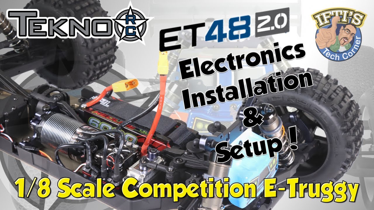 #19 Tekno ET48 2.0 1/8 Competition 4WD E-Truggy - BUILD SERIES : Electronics Installation & Setup