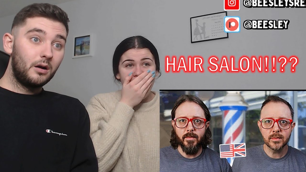 BRITISH COUPLE REACTS | 4 Ways British and American Barbershops Are Very Different