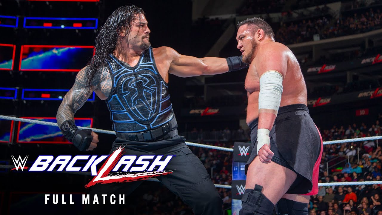 ПОЛНЫЙ МАТЧ: Роман Рейнс против Самоа Джо: WWE Backlash 2018