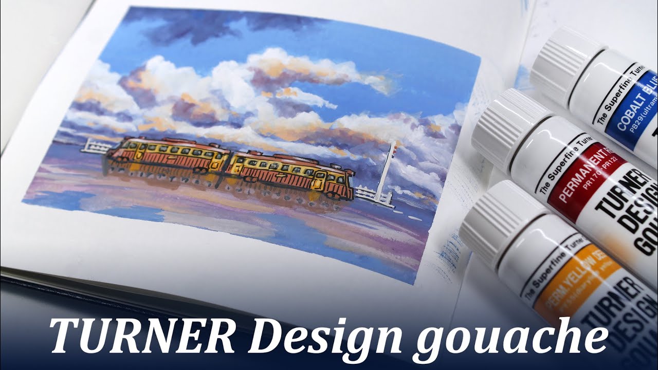 TURNER DESIGN GOUACHE // Painting a Studio Ghibli scene // Spirited Away