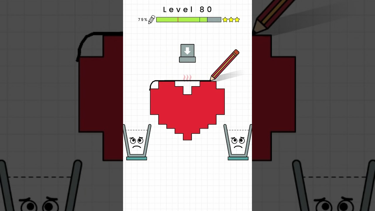 Happy Glass - Level 80. Three Stars Solution. Gameplay Walkthrough