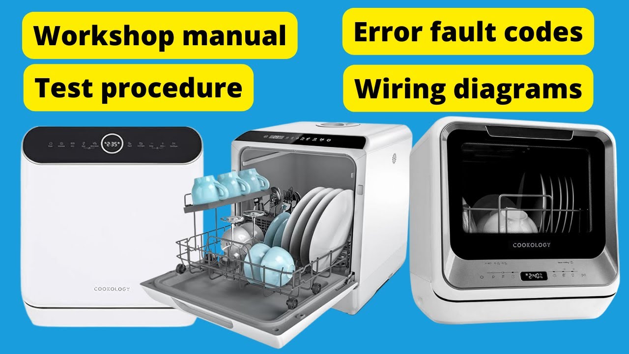 Dishwasher Workshop manual Error codes, Diagnostic wiring diagrams Baridi Cookology Farberware Midea