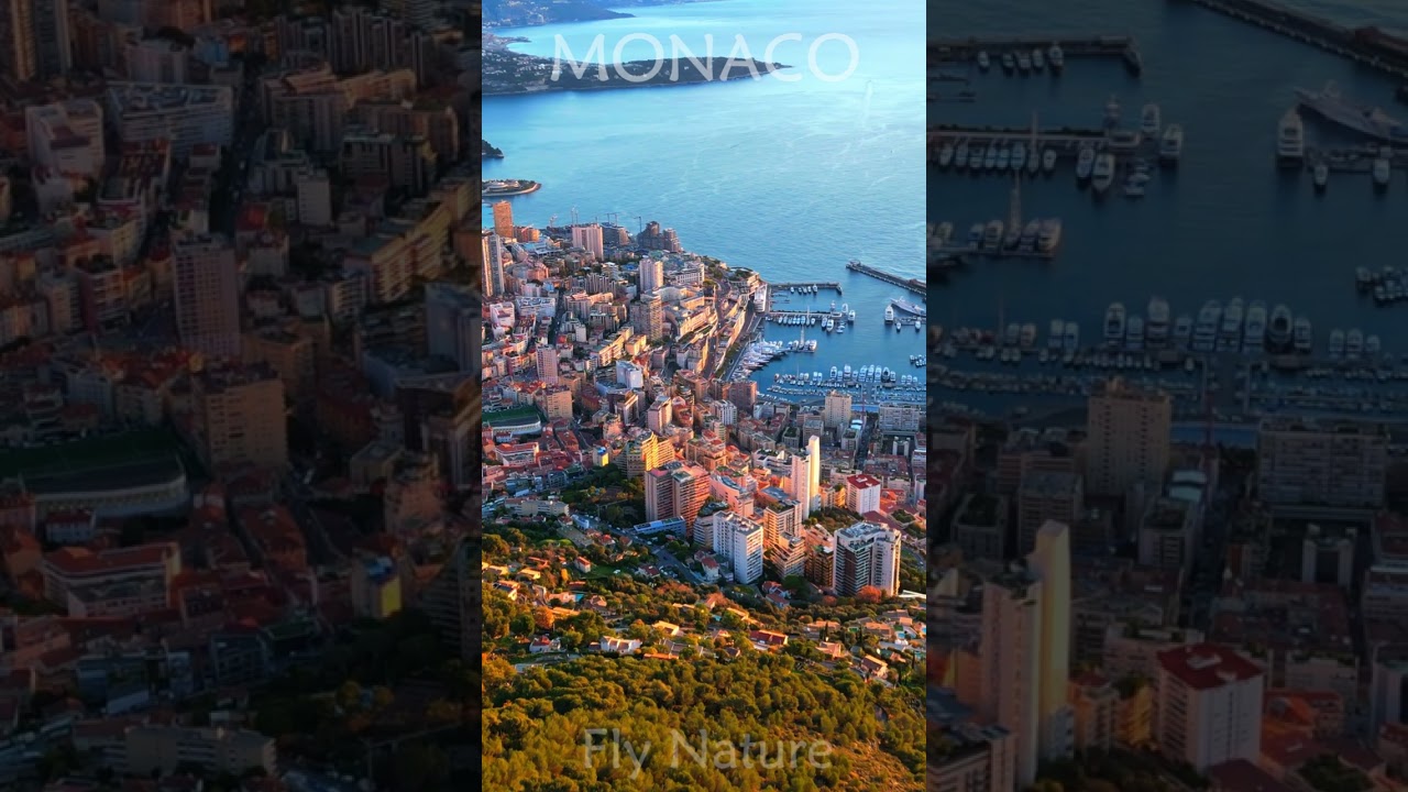 Monaco Monte-Carlo drone view  #monaco #montecarlo #shorts #flynature #timelapes #night #drone