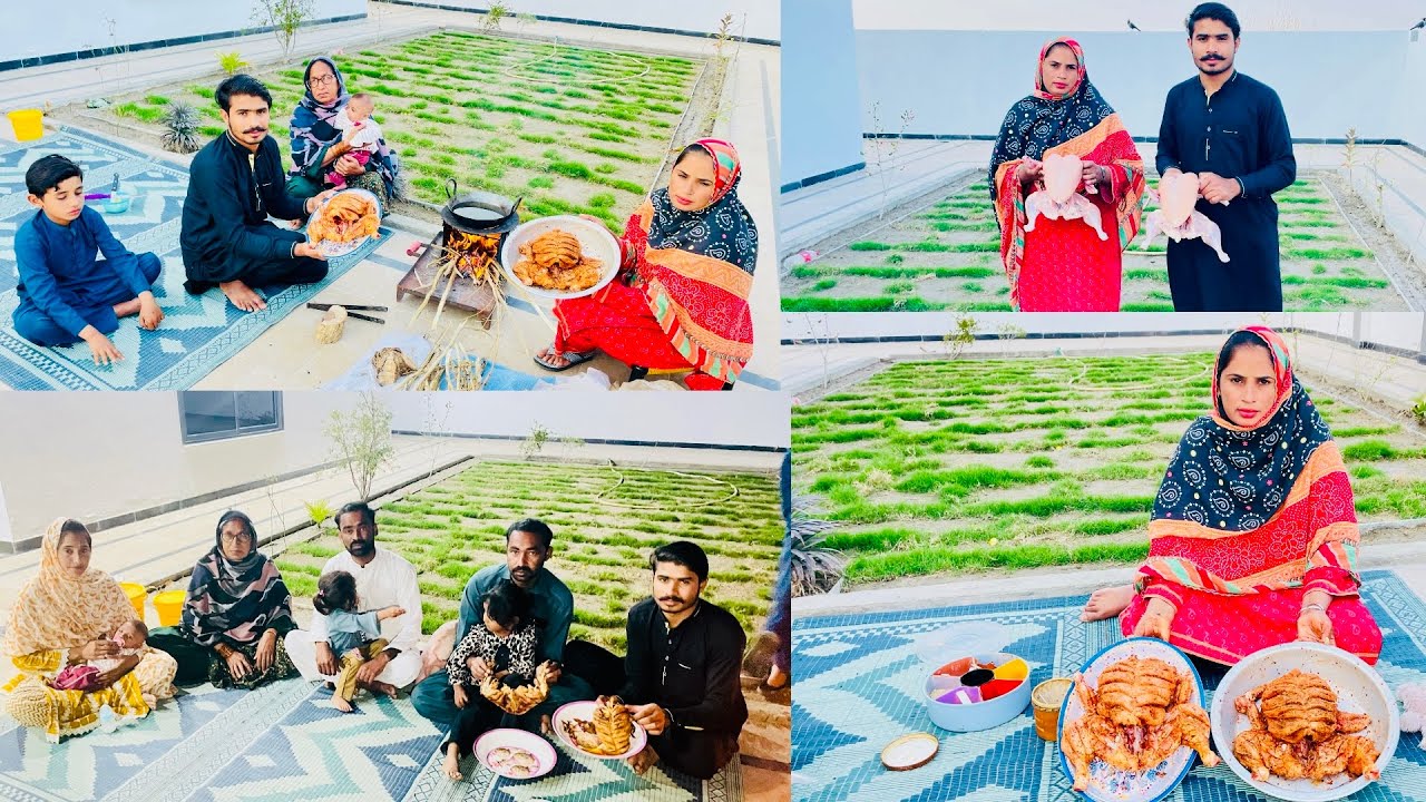 Sab Family Ki Dawat  Murge Fry Ki 🐔🐔
