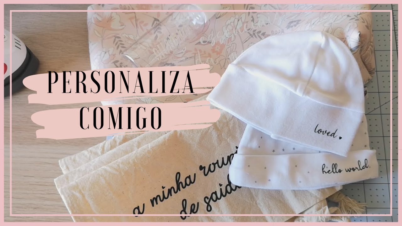 Htvront mini prensa termica - personalizando items da mala de maternidade
