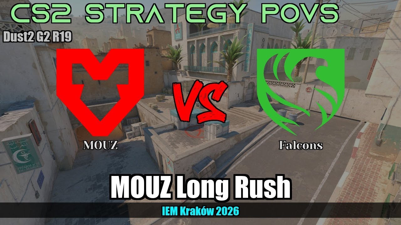 MOUZ Long Rush - Dust2 G2R19 | MOUZ | IEM Kraków 2026 #cs2 #counterstrike2