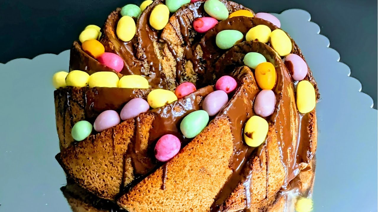 Saftiger Nuss Kuchen/ Osterkuchen/Gugelhupf Spirale/ Ostern/ easter cake/meine Backbox